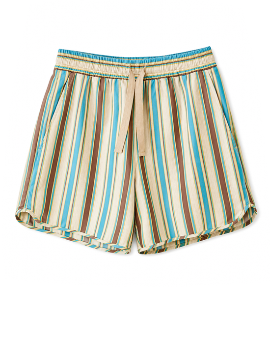Drawstring Shorts in Multi Stripe
