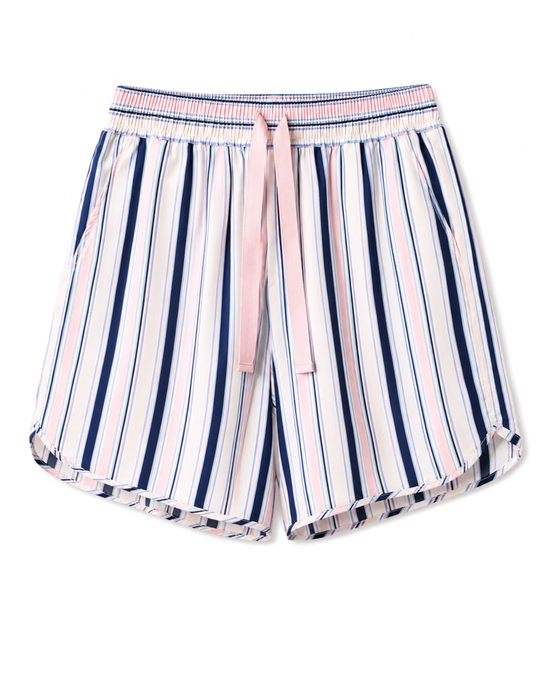 Drawstring Shorts in Blue Multi