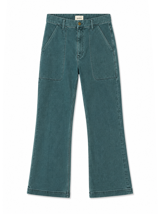Utility Flare Jean in Pine Wash