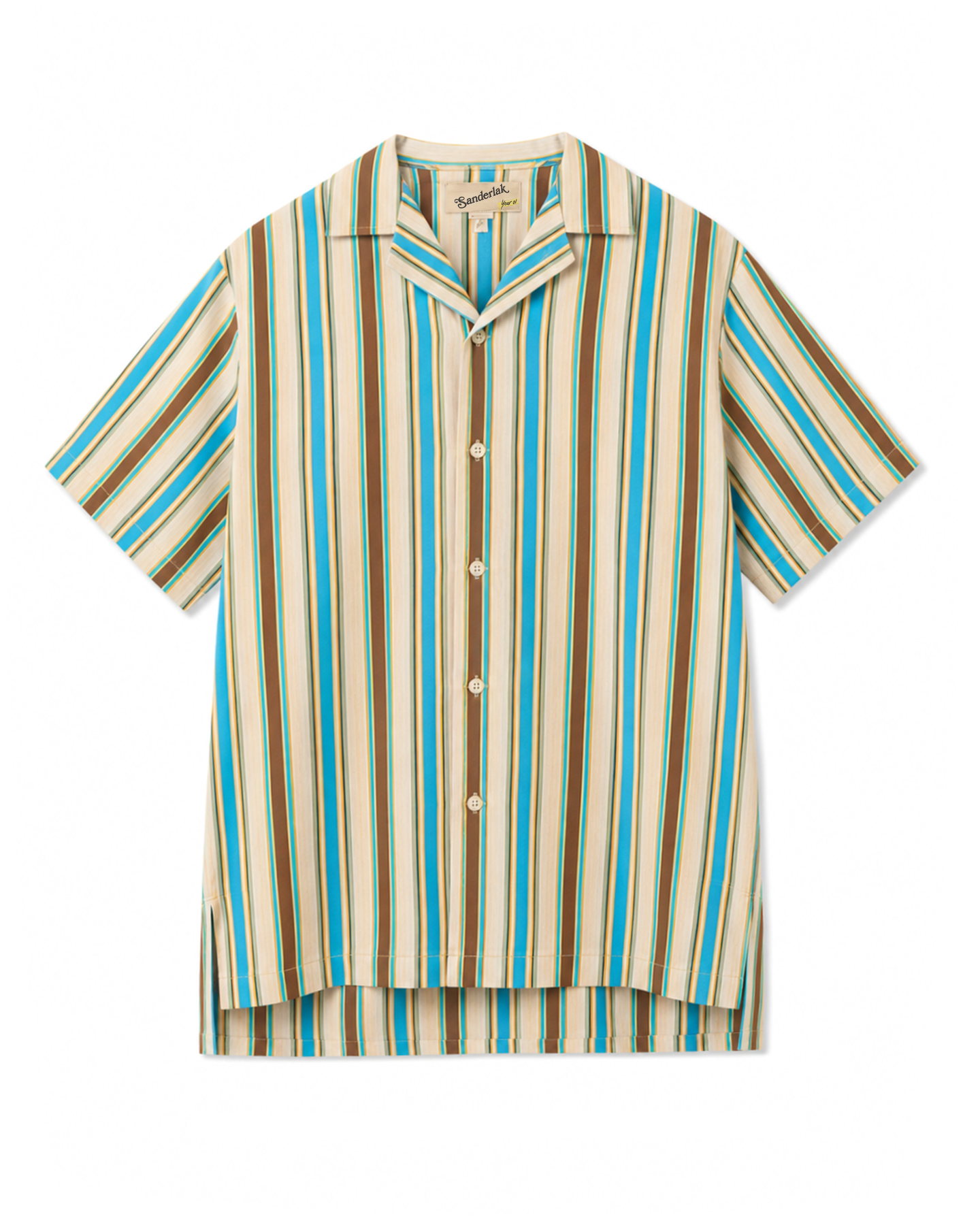 Short Sleeve Shirt in Multi Stripe