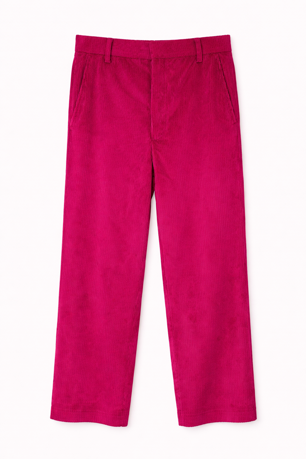 Tailored Cropped Pants in Pink Cadillac