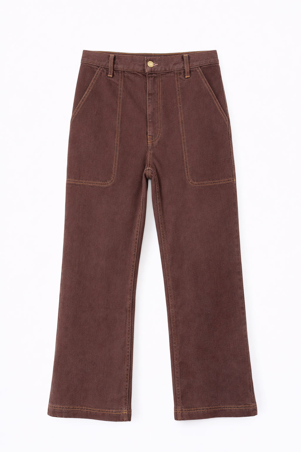 Utility Flare Jean in Clay