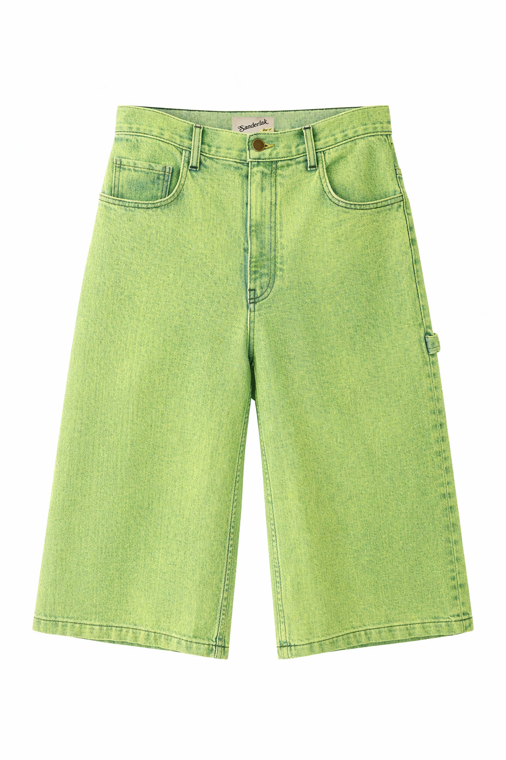 Wide Skater Jean in Faded Neon