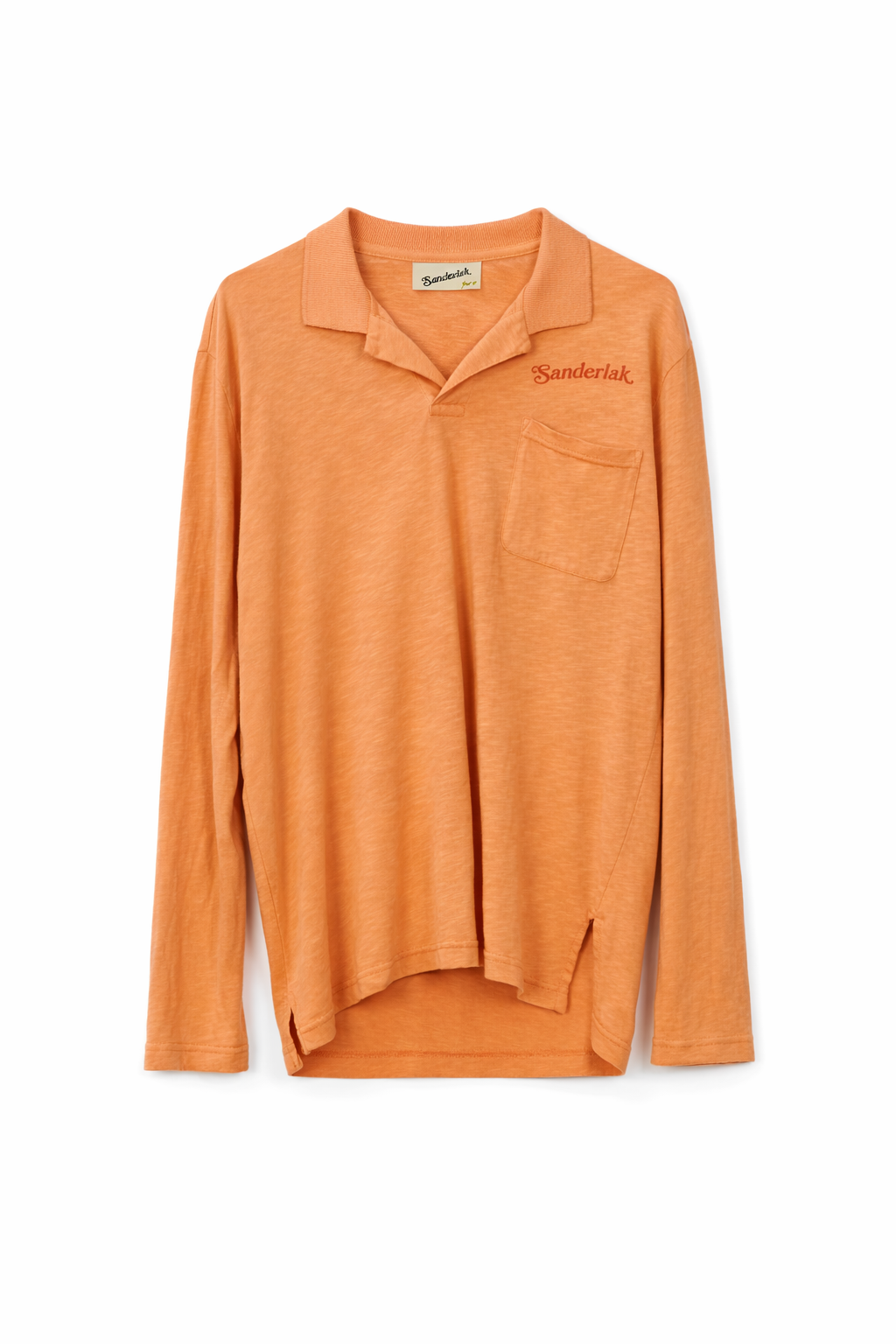 Jersey Polo in Peach