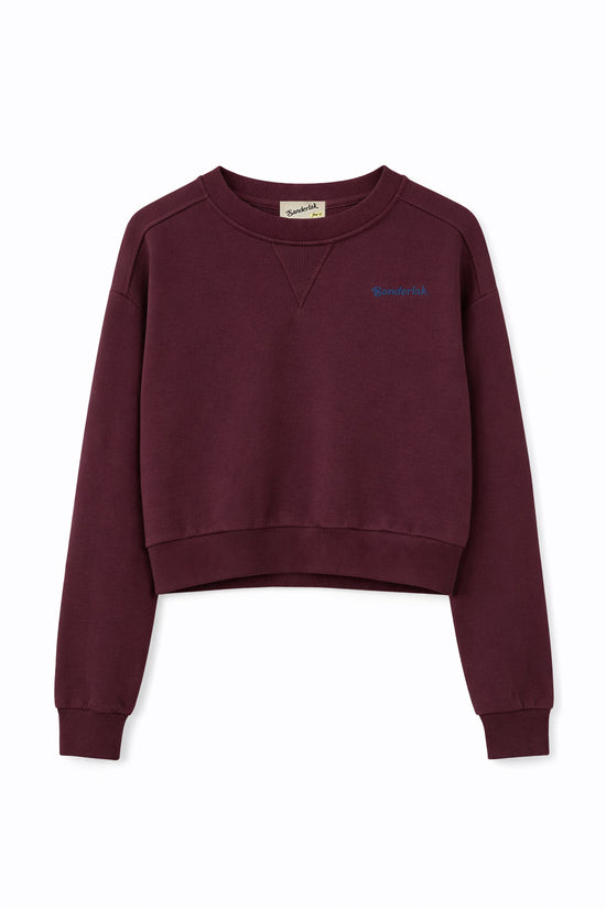 Crewneck in Midnight Merlot
