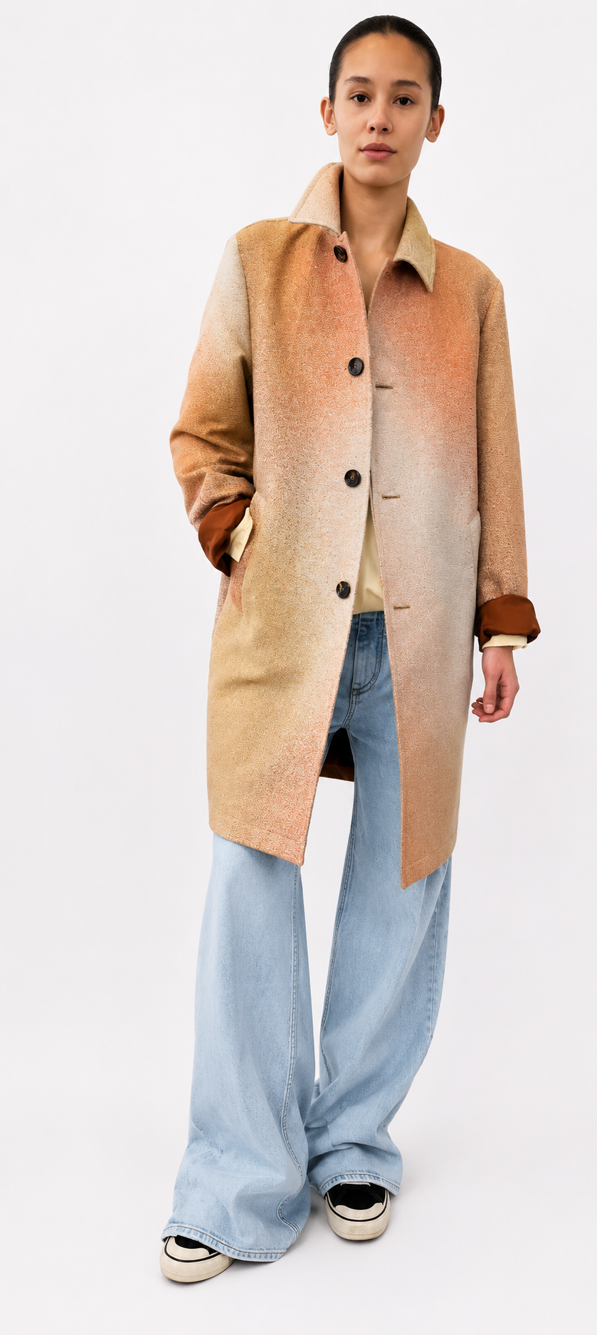 Maharam Coat in Rainbow Degrade