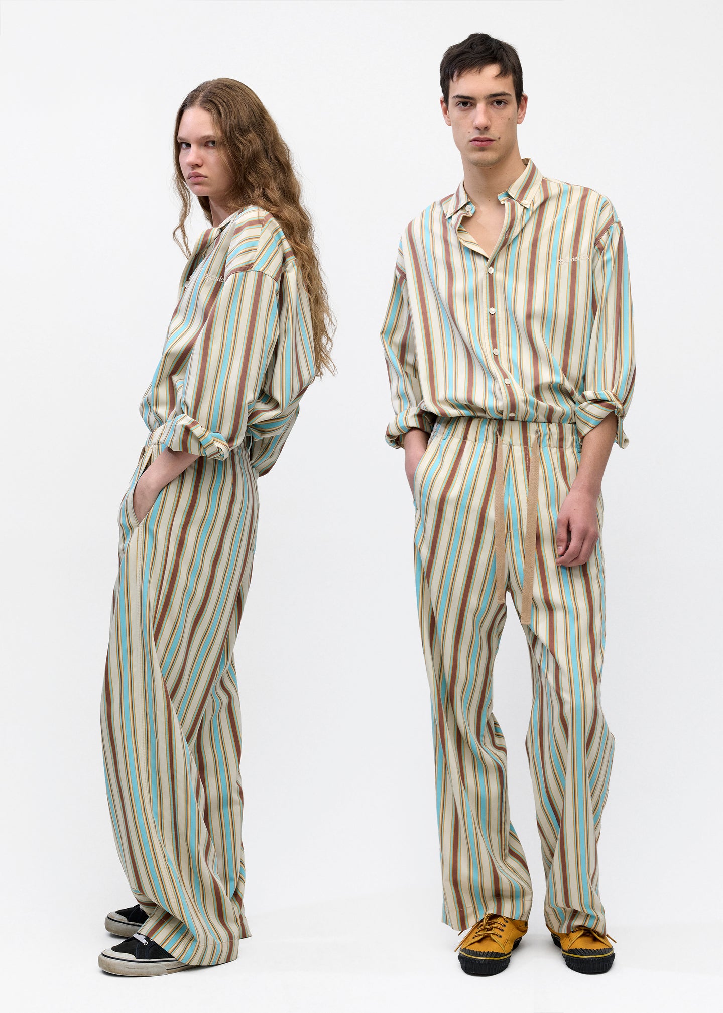 Drawstring Pant in Multi Stripe