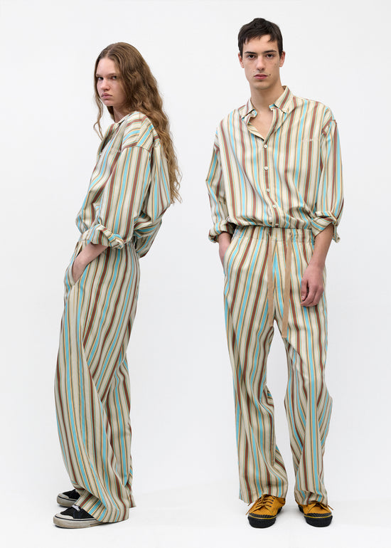 Drawstring Pant in Multi Stripe