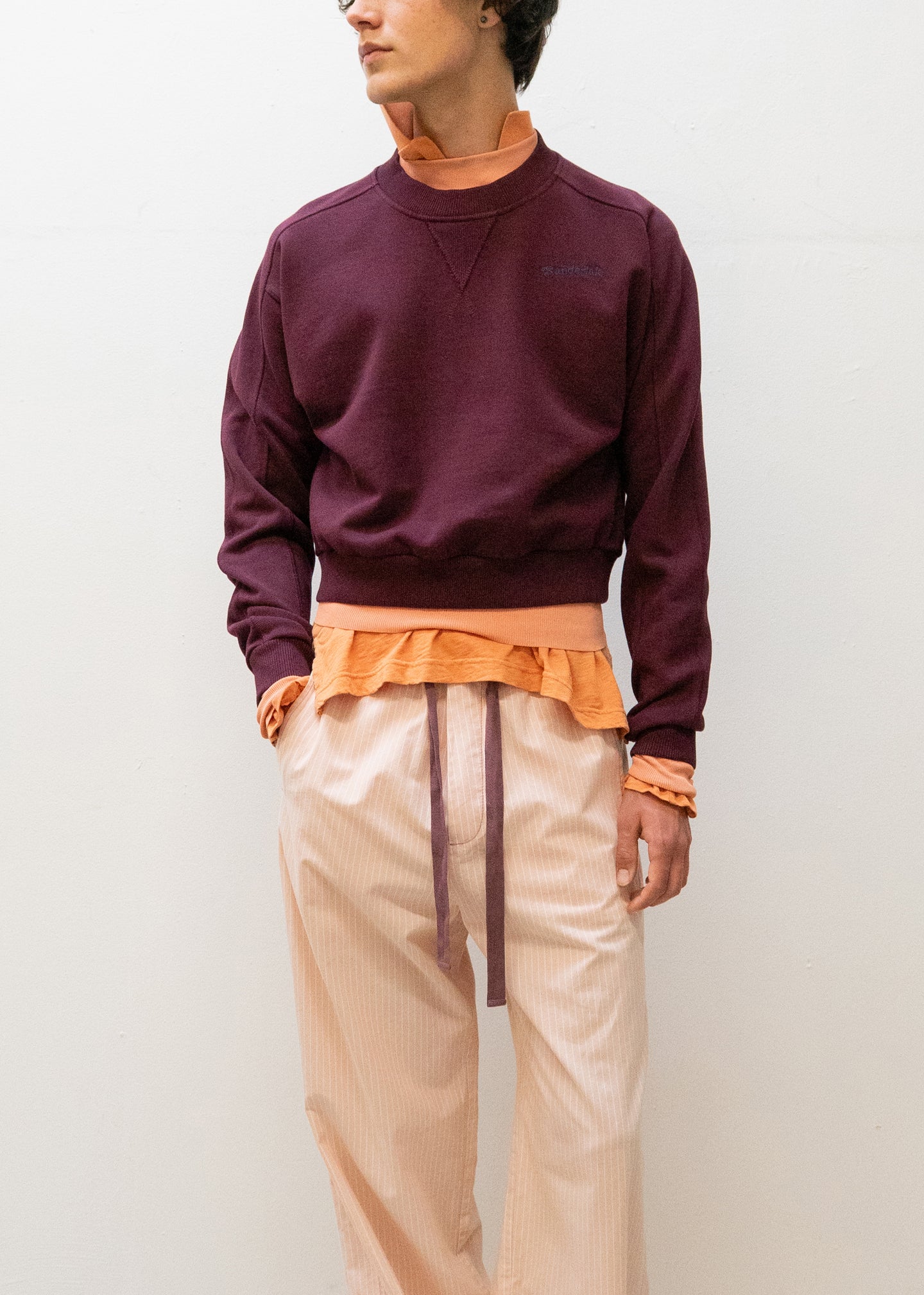 Crewneck in Midnight Merlot