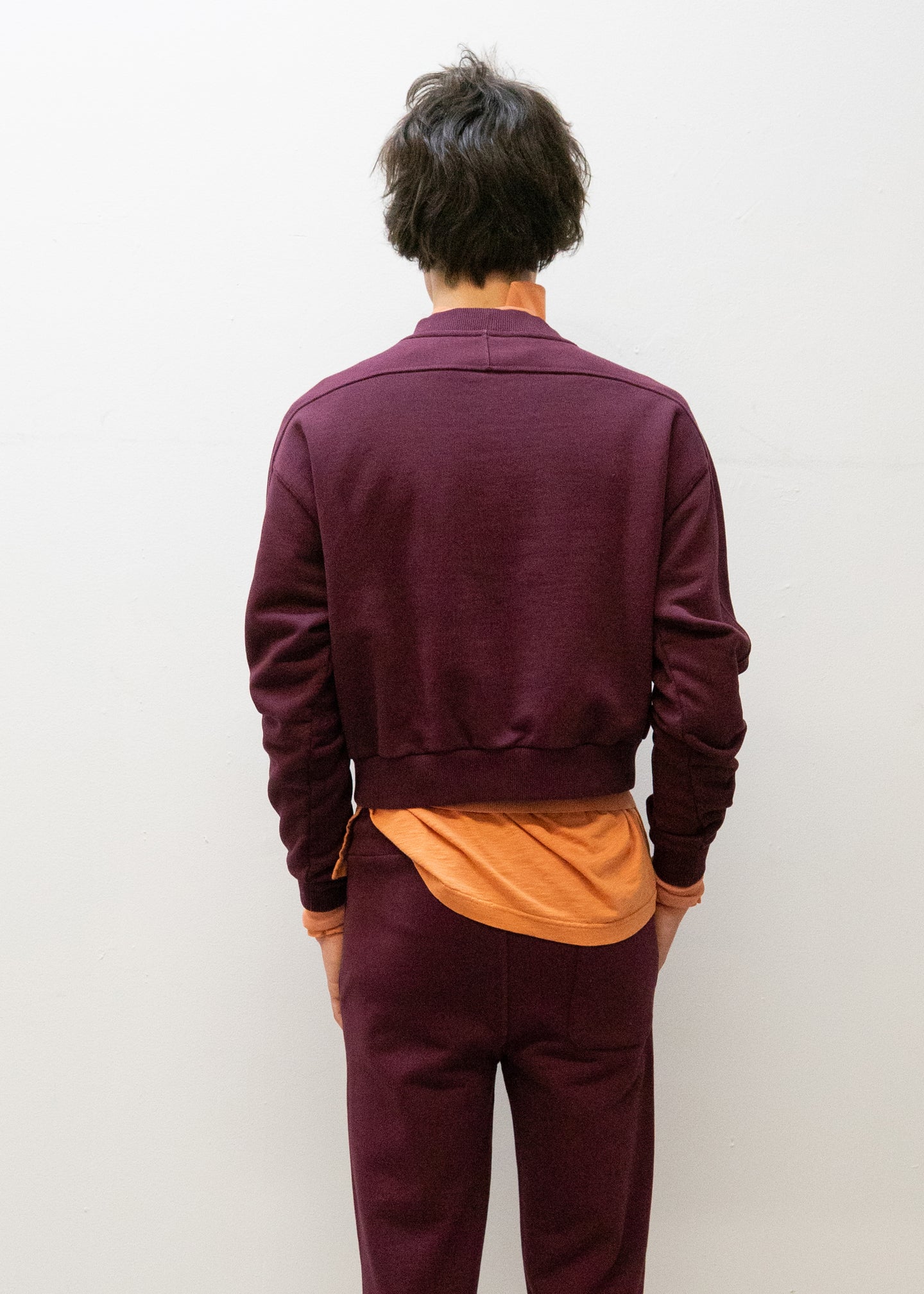 Crewneck in Midnight Merlot