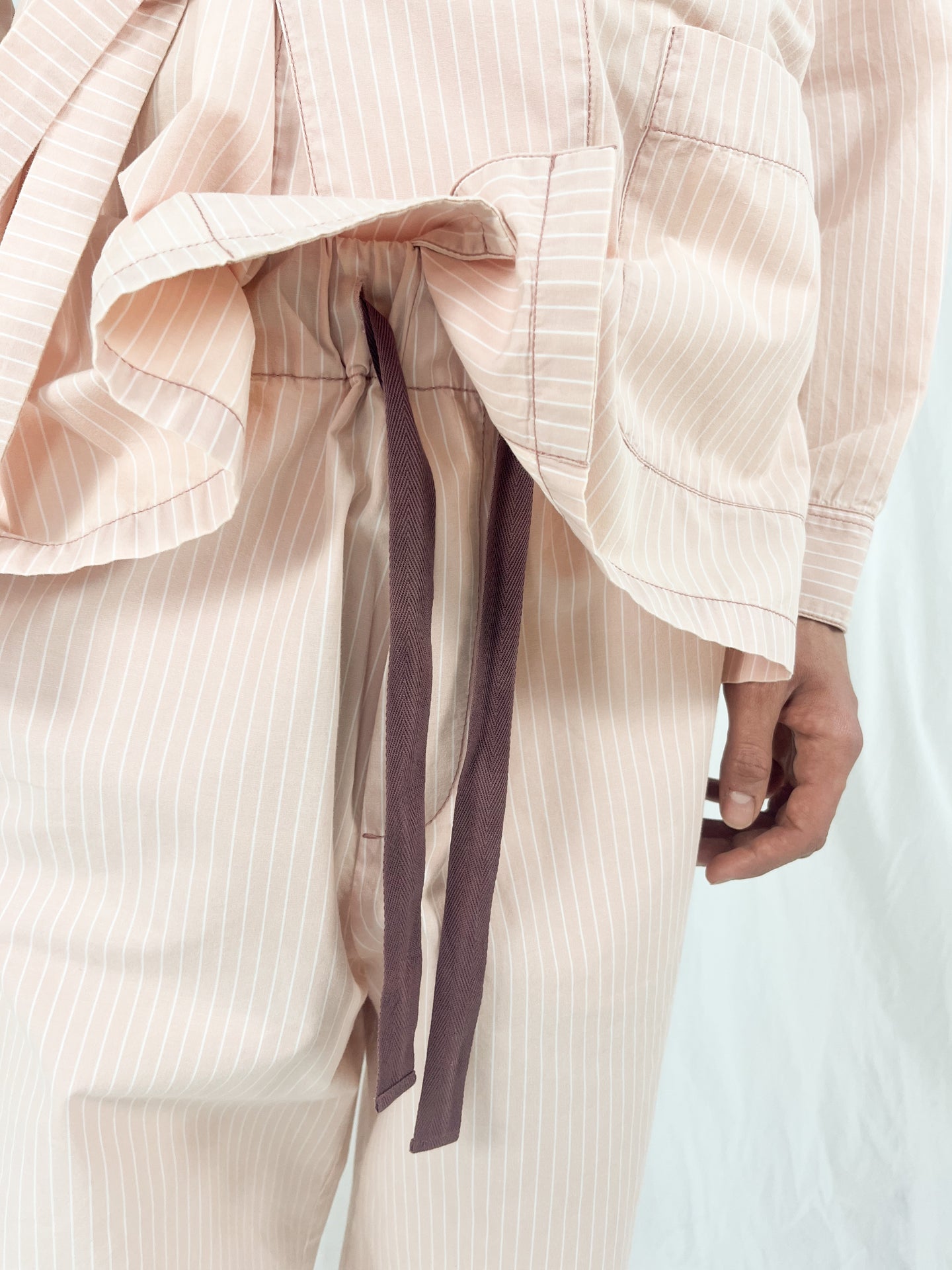 Drawstring Pant in Strawberry Milkshake