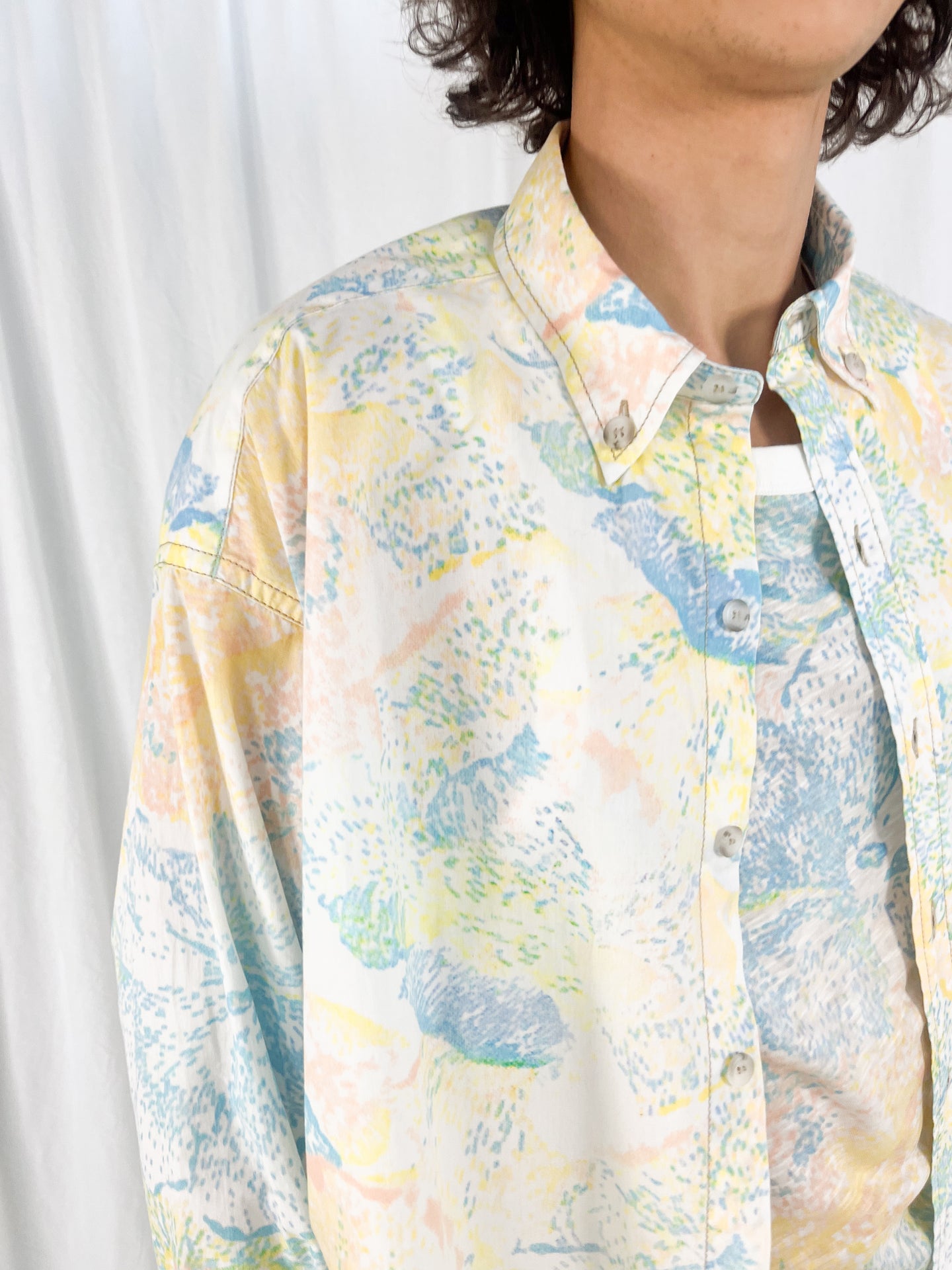 Oversized Shirt in Flower Print