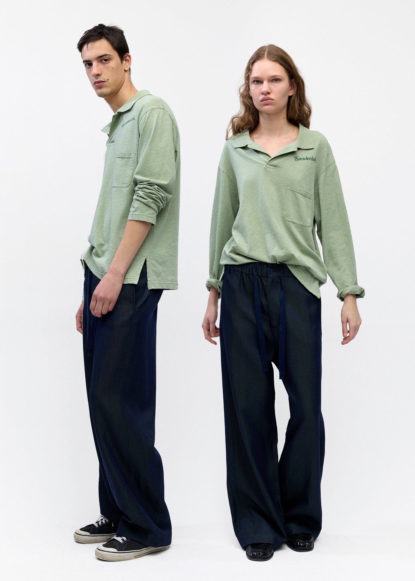 Jersey Polo in Desert Sage