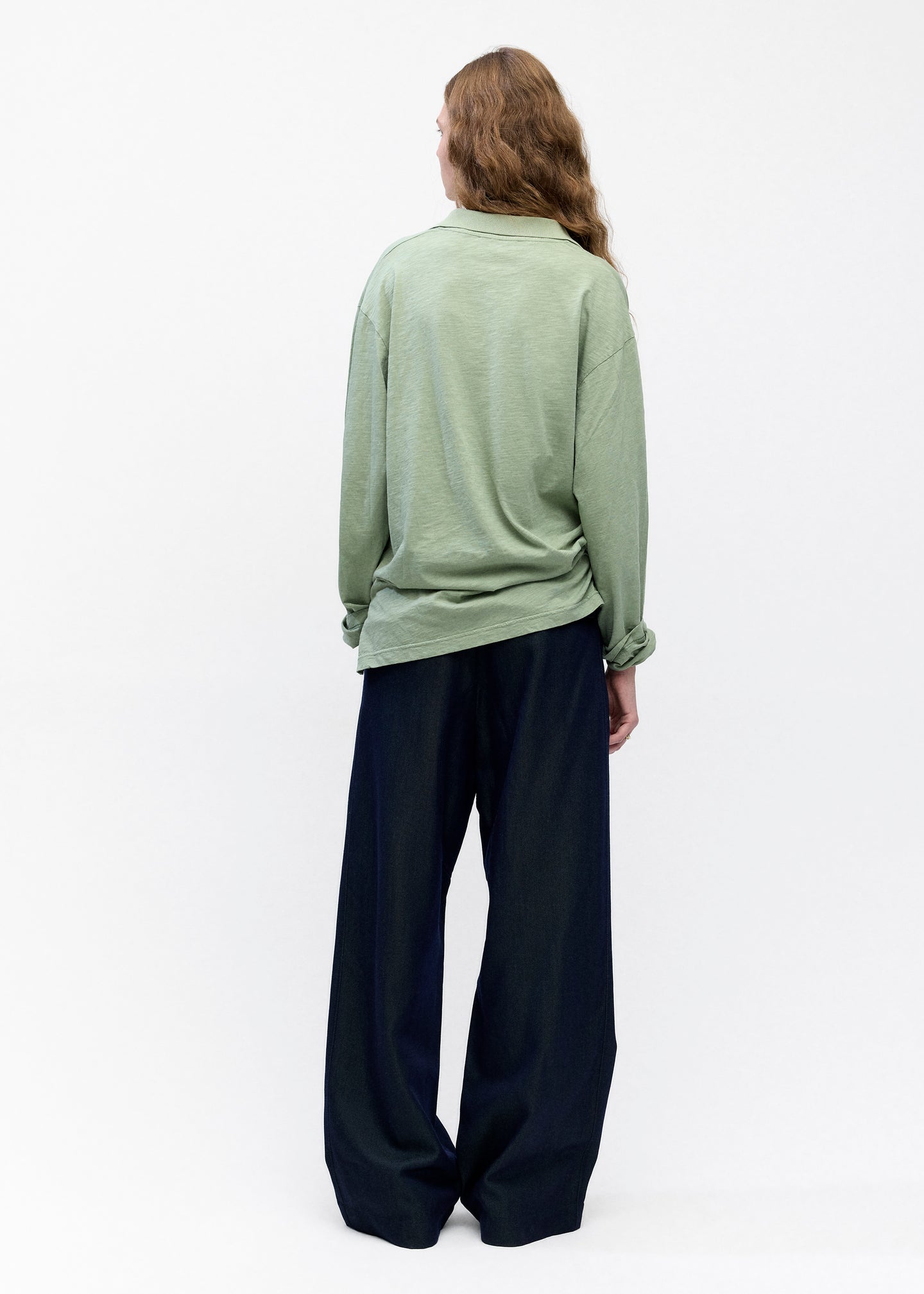 Jersey Polo in Desert Sage