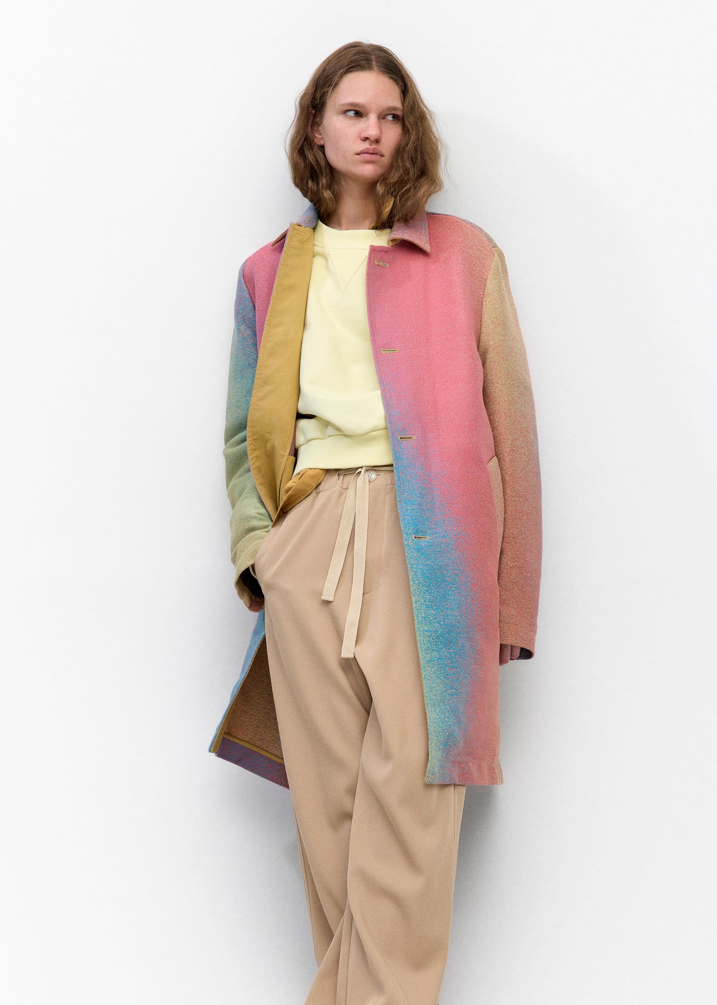 Maharam Coat in Rainbow Degrade