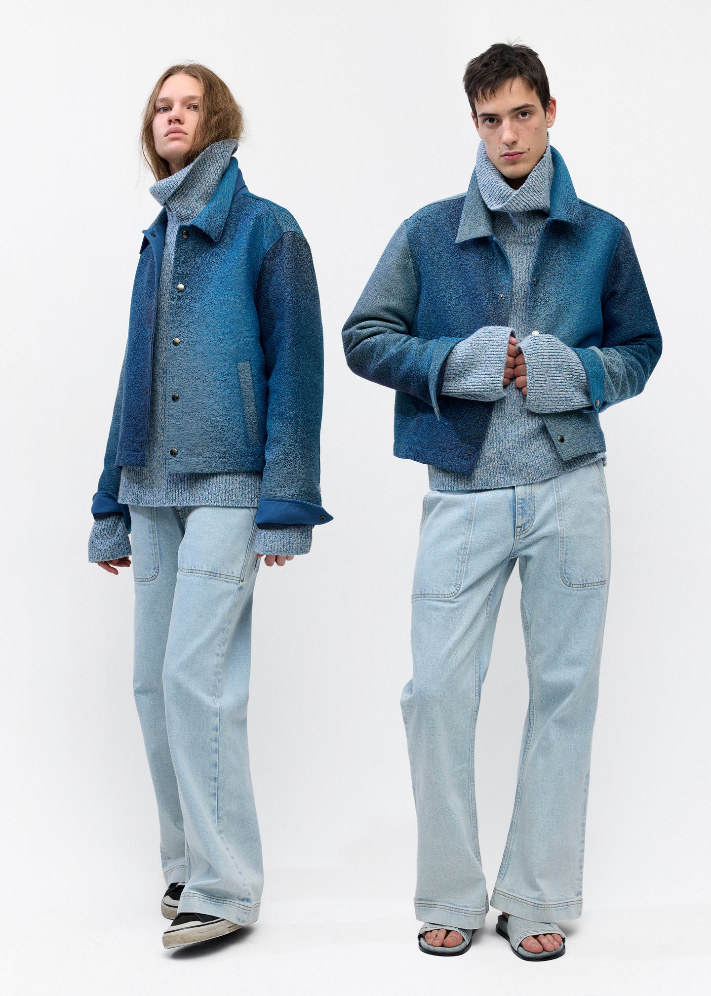 Maharam Jacket in Blue Degrade