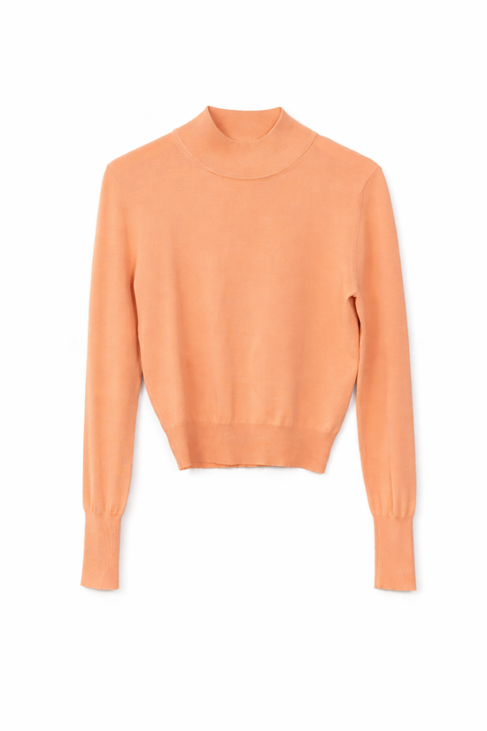 Skinny Mockneck in Light Pink