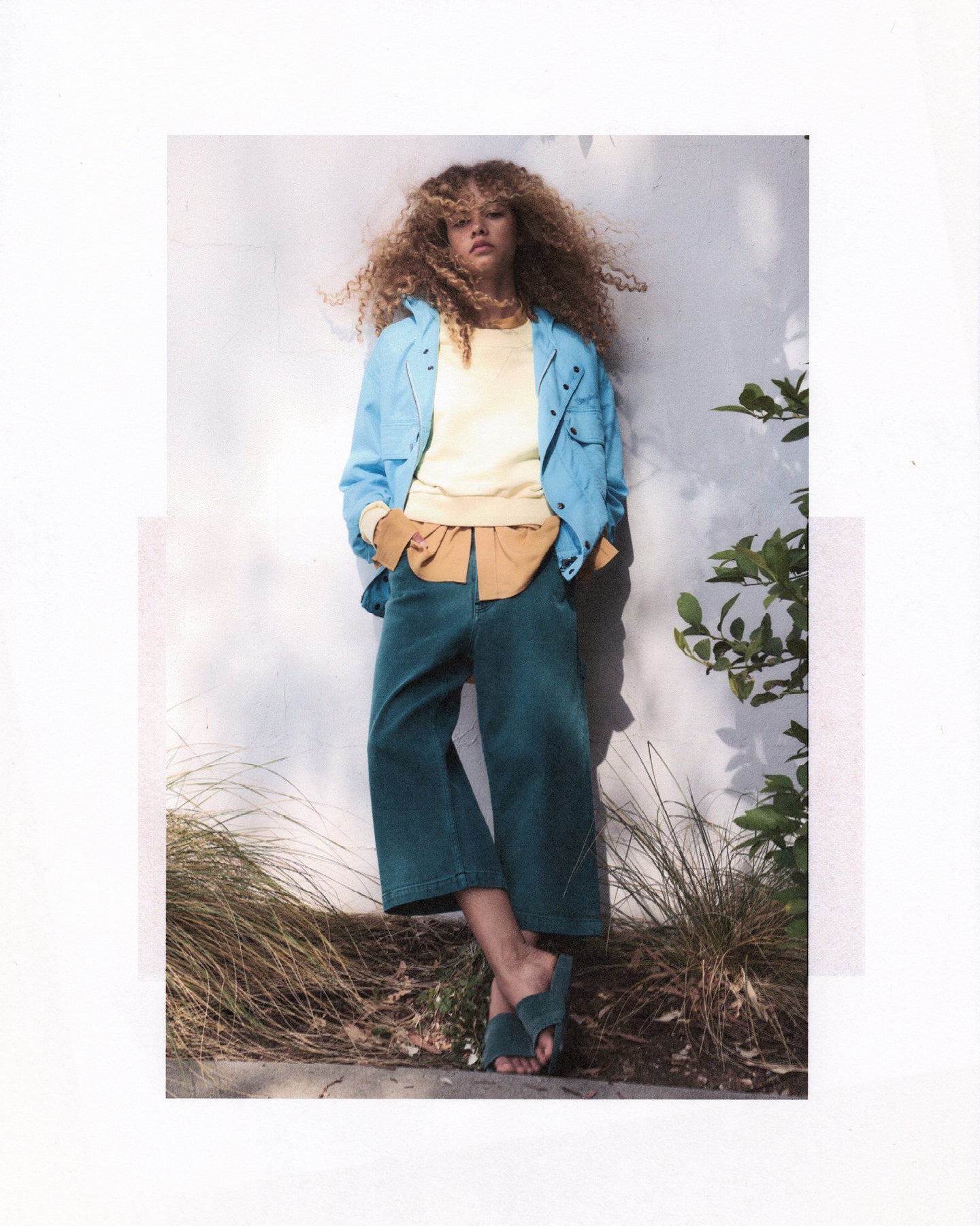 Wide Skater Jean in Pine Wash