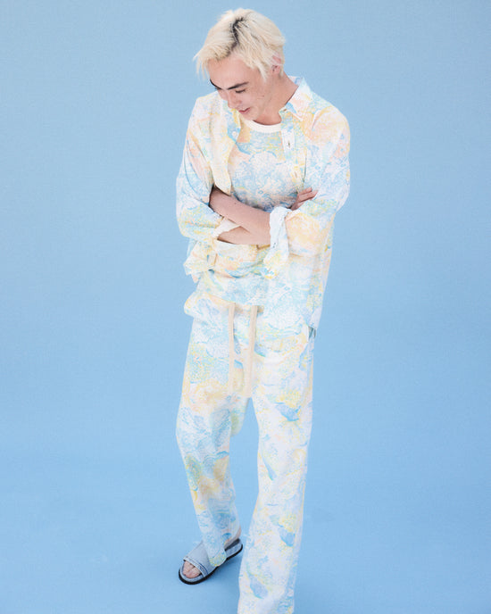 Drawstring Pant in Flower Print