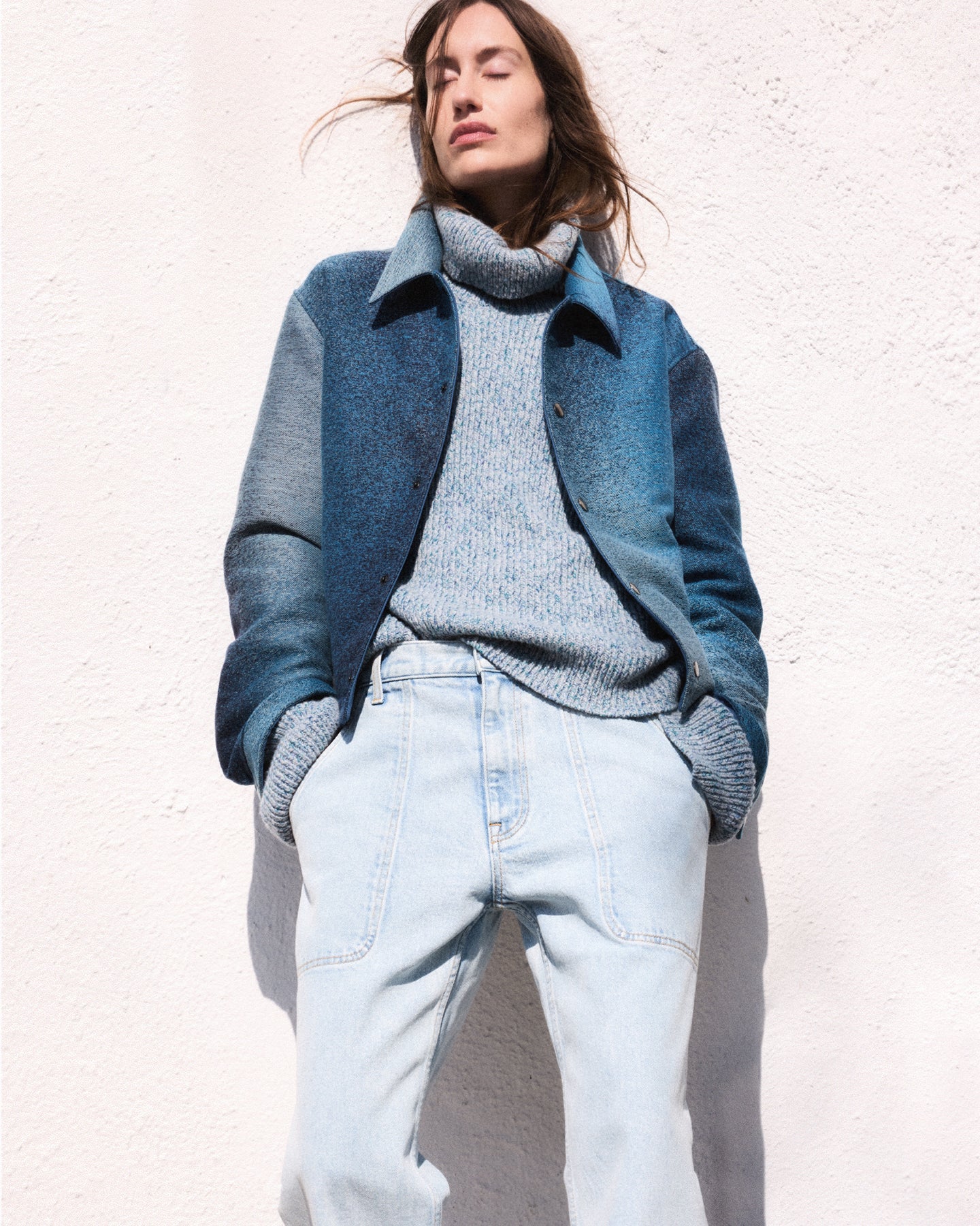 Maharam Jacket in Blue Degrade