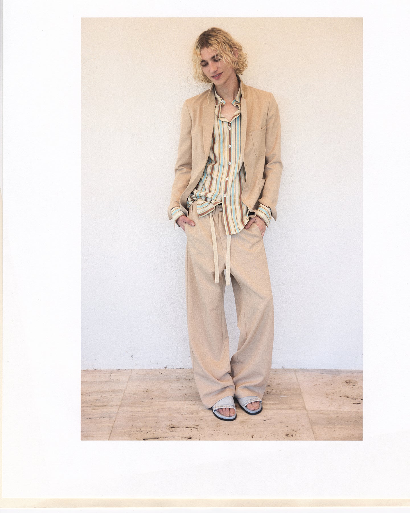 Oversized Shirt in Multi Stripe