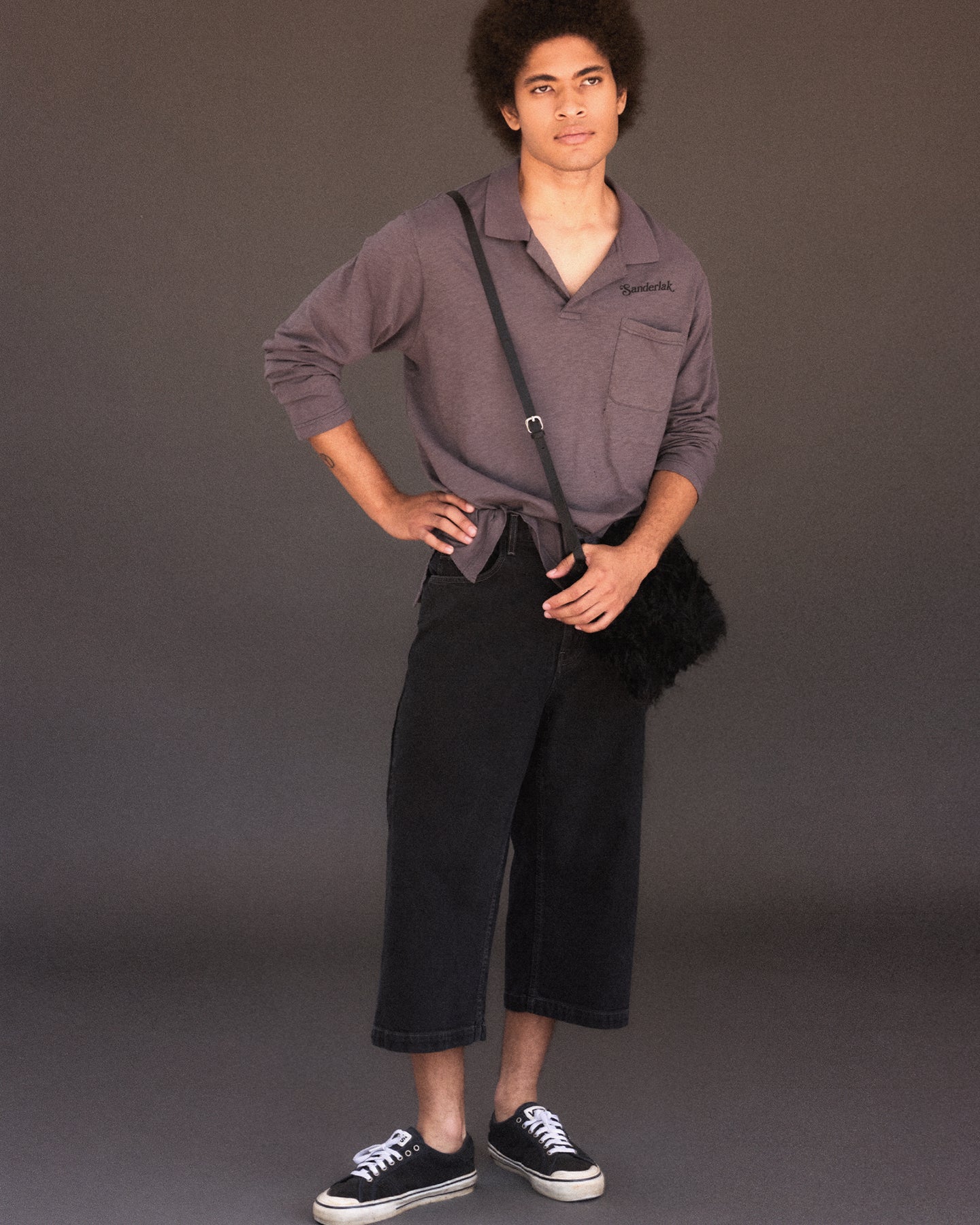 Wide Skater Jean in Midnight Wash