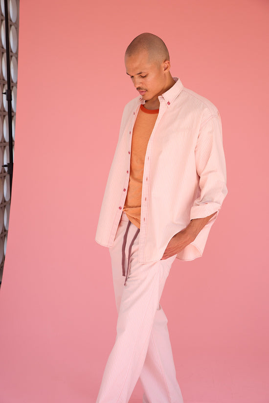 Drawstring Pant in Strawberry Milkshake