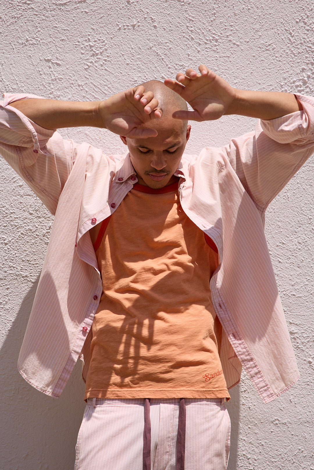 Oversized Shirt in Strawberry Milkshake