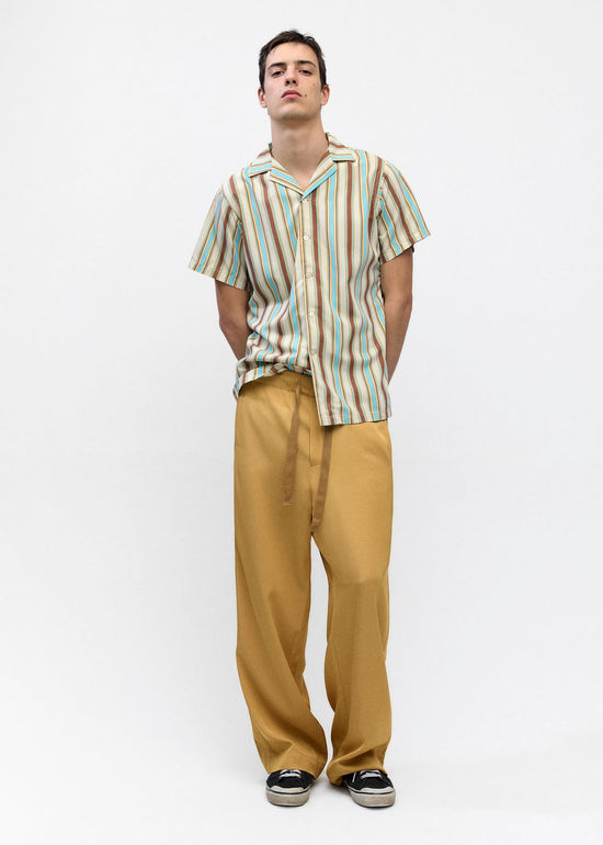 Short Sleeve Shirt in Multi Stripe