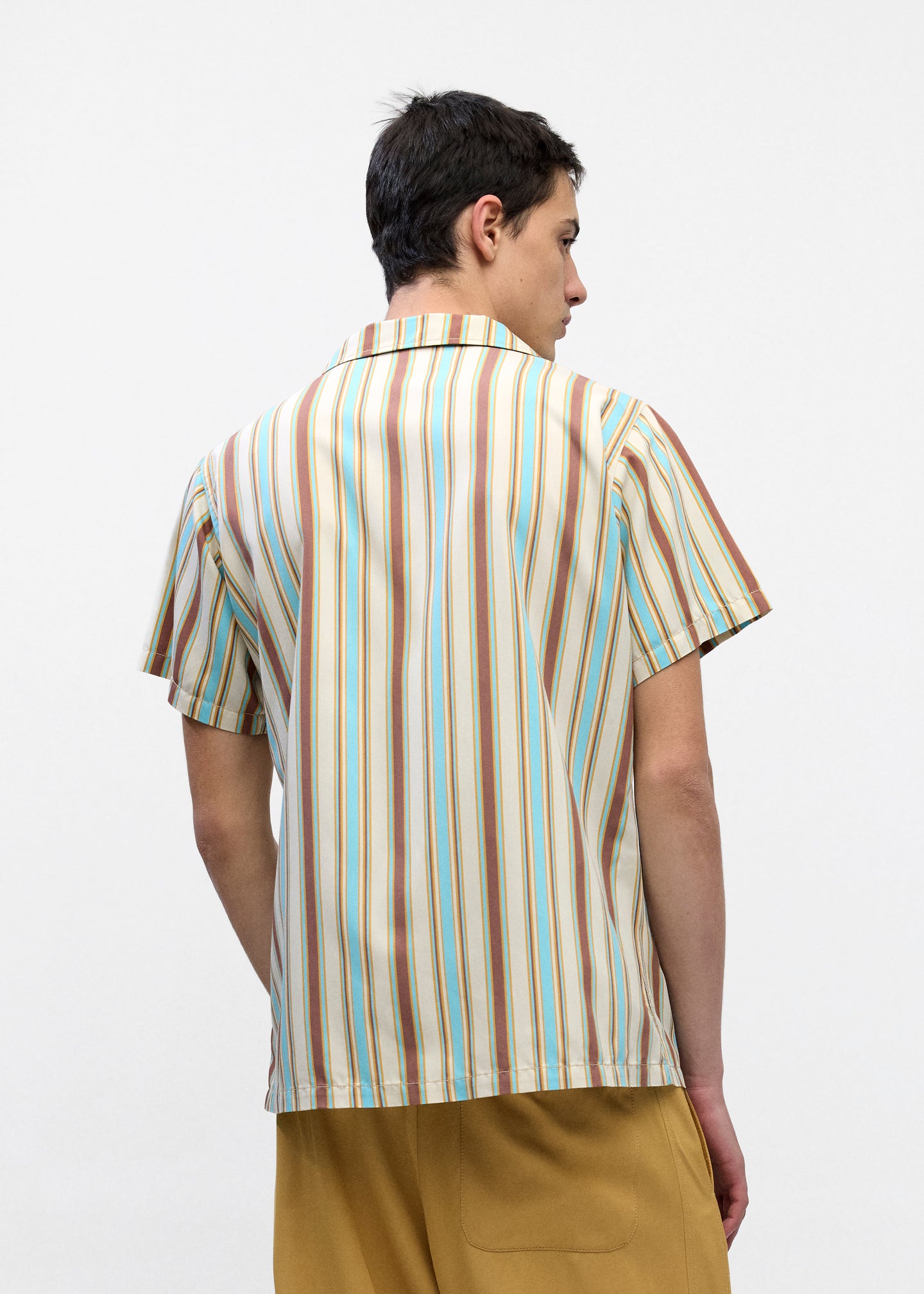 Short Sleeve Shirt in Multi Stripe