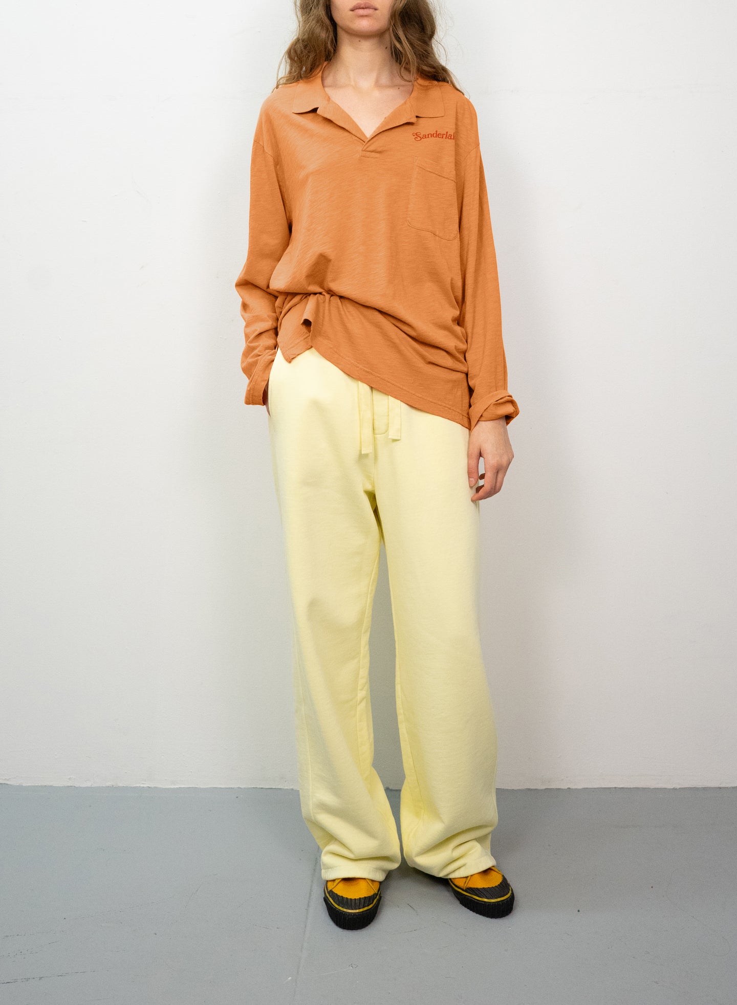 Jersey Polo in Peach