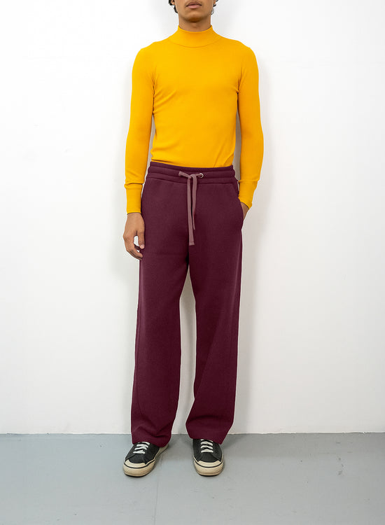 Drawstring Sweatpant in Midnight Merlot