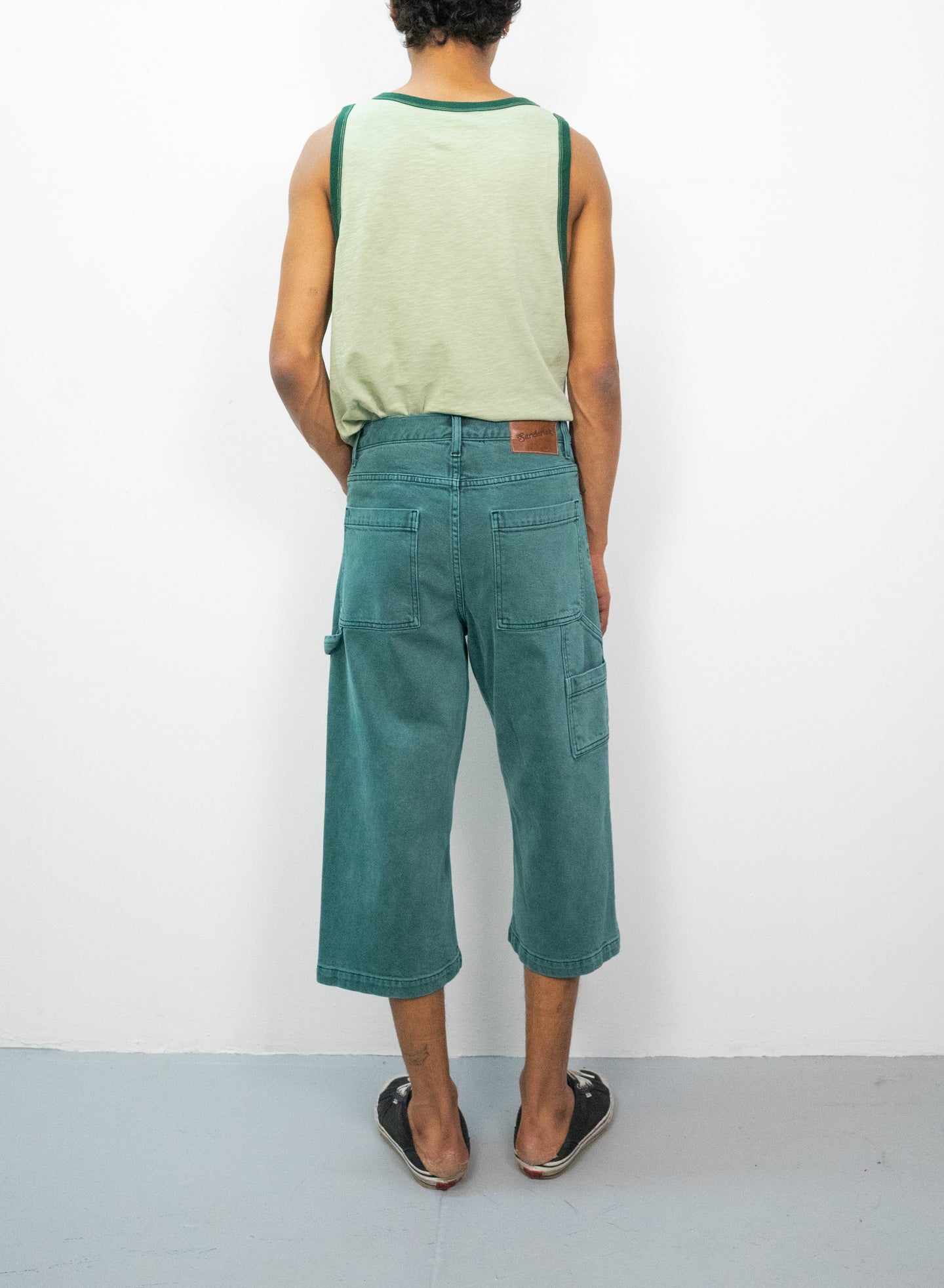 Contrast Rib Tank in Desert Sage