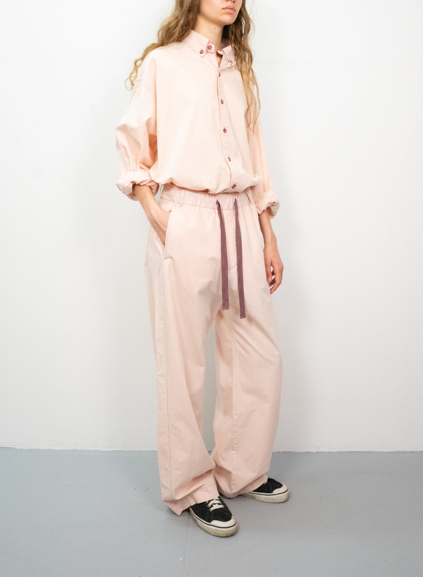 Drawstring Pant in Strawberry Milkshake