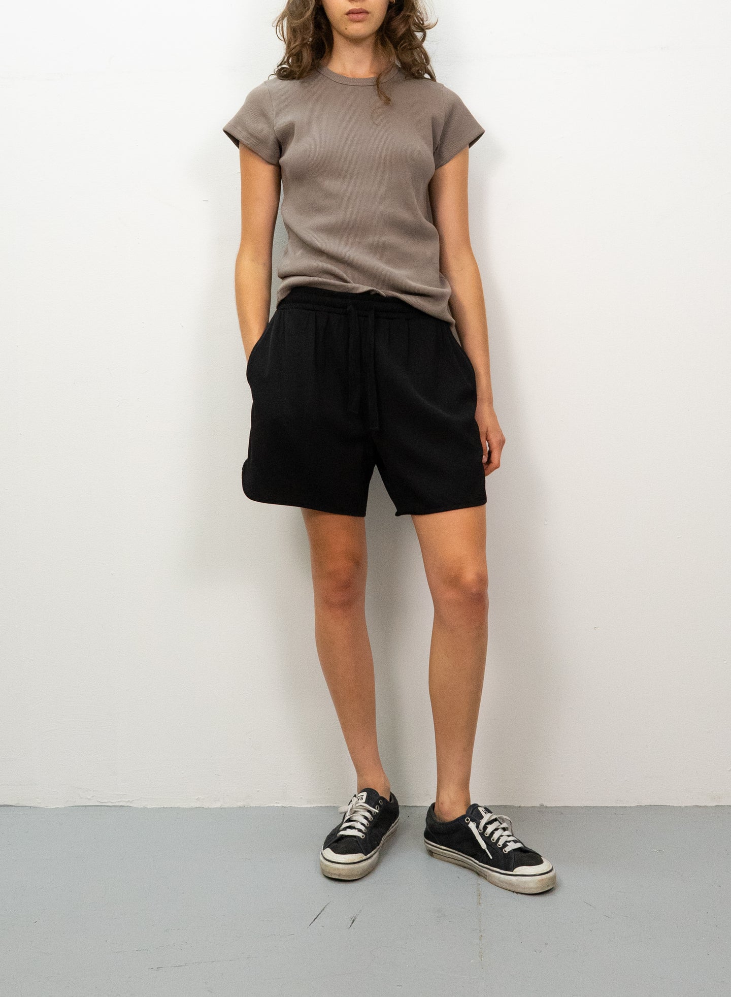 Drawstring Shorts in Midnight