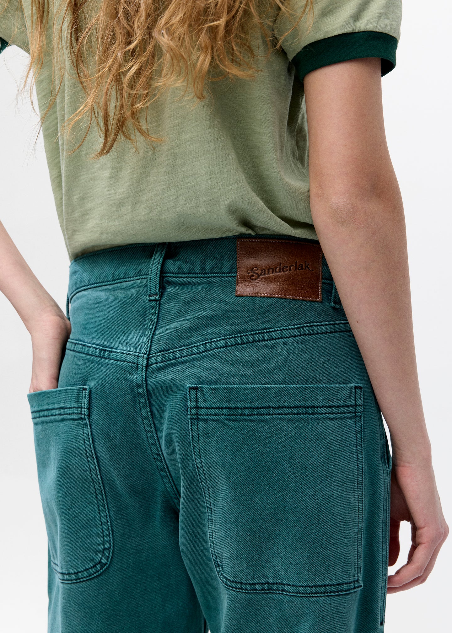 Utility Flare Jean in Pine Wash