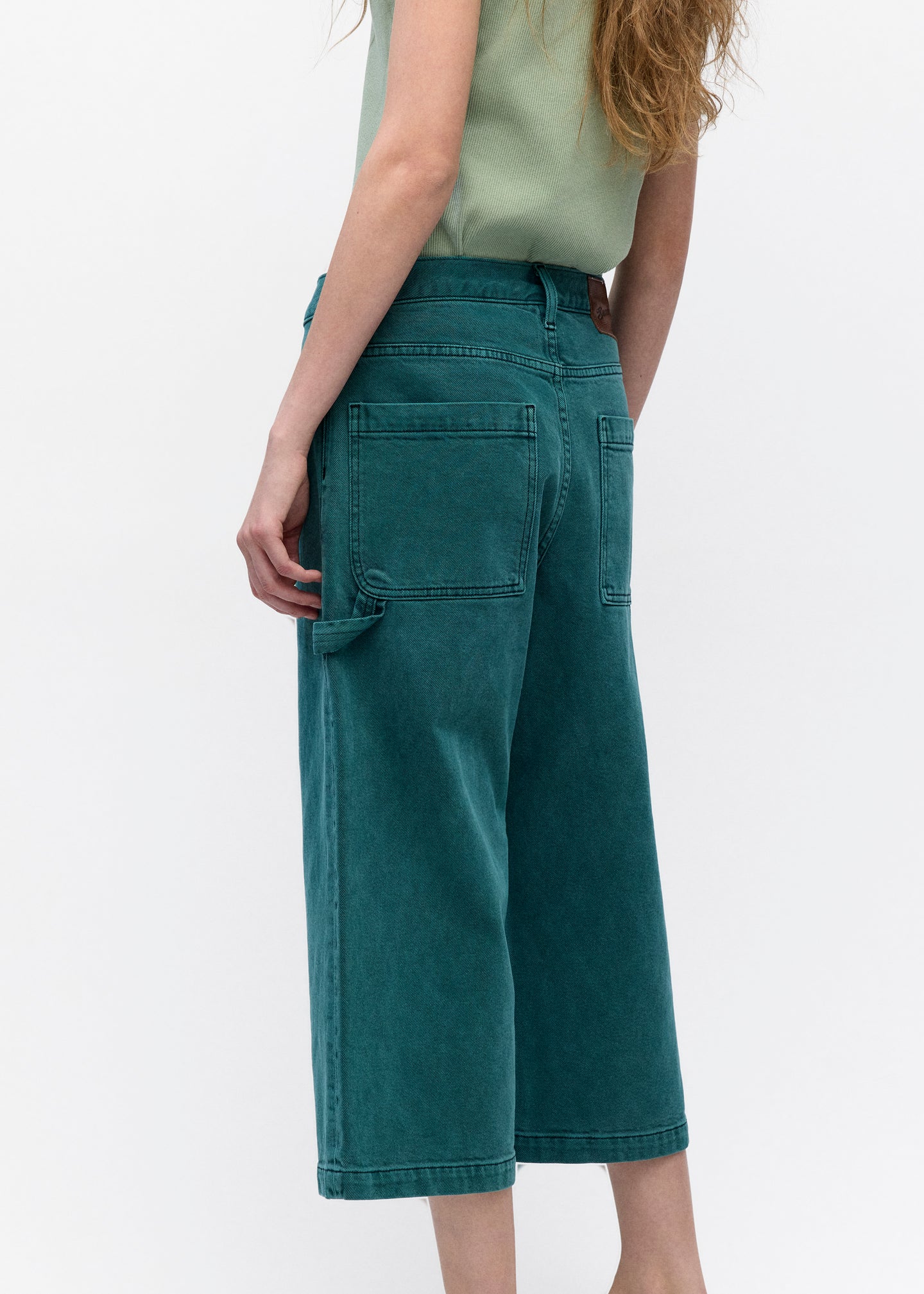 Wide Skater Jean in Pine Wash