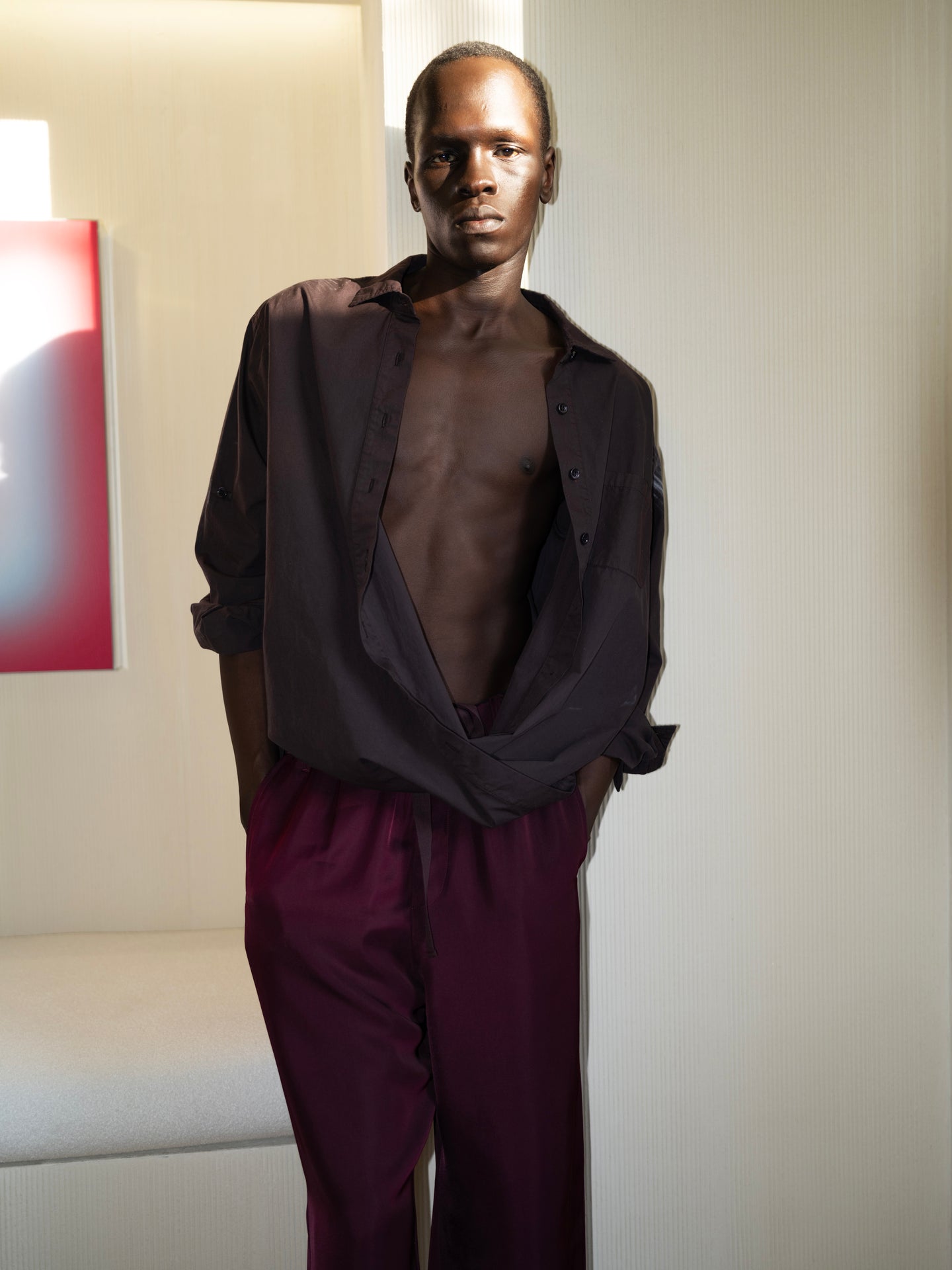 Twist Shirt in Pure Chocolate